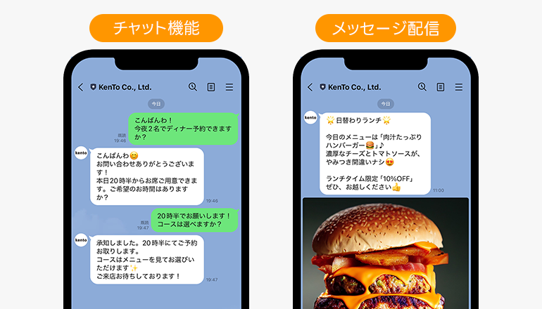 チャットとメッセージの画像